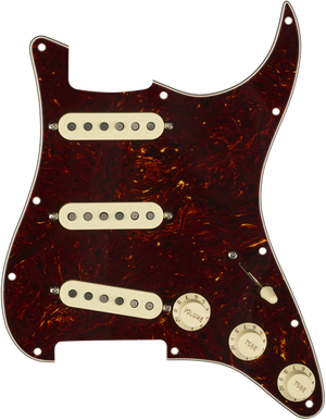 Genuine FENDER Pre-Wired FAT '50s Loaded Strat 11-Hole TORTOISE SHELL Pickguard