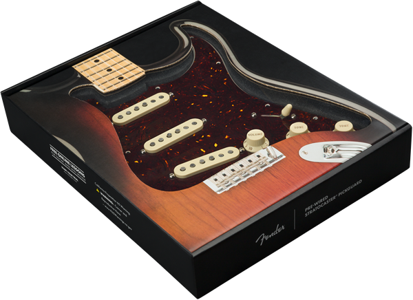 Genuine FENDER Pre-Wired CUSTOM SHOP '69 Loaded TORTOISE SHELL Strat Pickguard