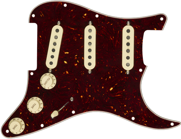 Genuine FENDER Pre-Wired CUSTOM SHOP '69 Loaded TORTOISE SHELL Strat Pickguard