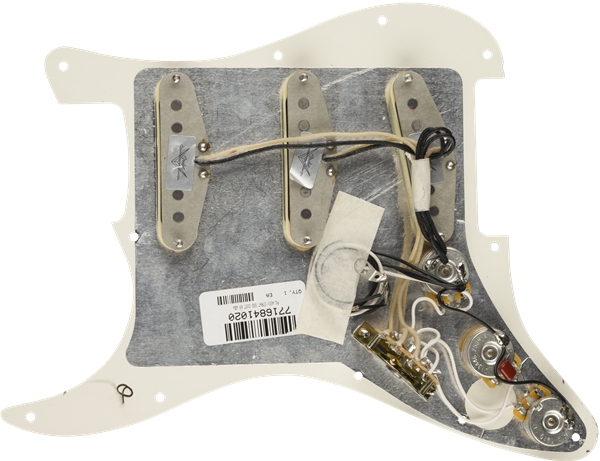 Genuine FENDER Pre-Wired CUSTOM SHOP '69 Loaded PARCHMENT Strat Pickguard