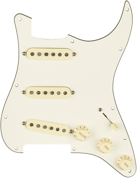 Genuine FENDER Pre-Wired CUSTOM SHOP '69 Loaded PARCHMENT Strat Pickguard