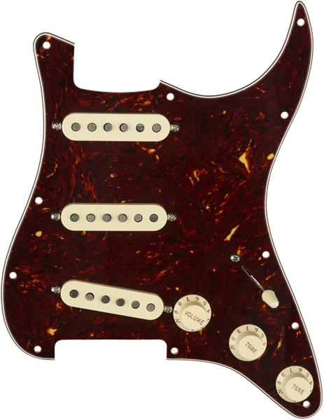 Genuine FENDER Pre-Wired TEXAS SPECIAL Loaded TORTOISE SHELL Strat Pickguard