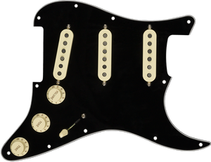 Genuine FENDER Pre-Wired TEXAS SPECIAL Loaded Strat 11-Hole BLACK Pickguard