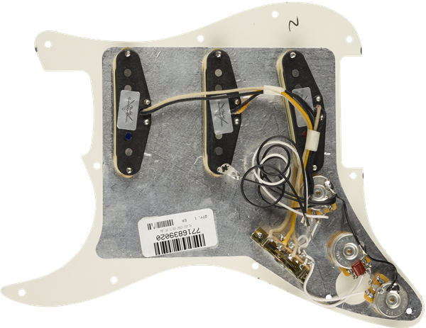 Genuine FENDER Pre-Wired TEXAS SPECIAL Loaded Strat 11-Hole PARCHMENT Pickguard