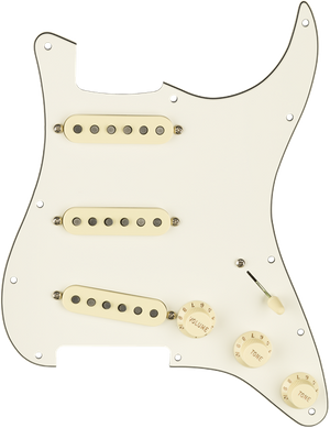 Genuine FENDER Pre-Wired TEXAS SPECIAL Loaded Strat 11-Hole PARCHMENT Pickguard