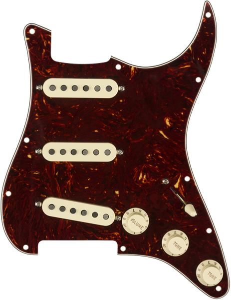 Genuine FENDER Pre-Wired TEX-MEX Loaded Strat 11-Hole TORTOISE SHELL Pickguard