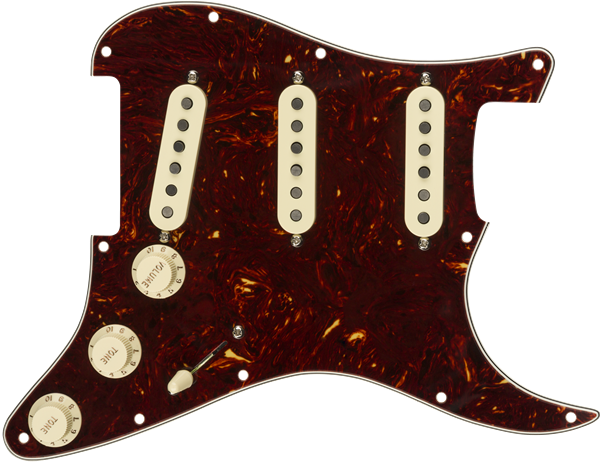 Genuine FENDER Pre-Wired TEX-MEX Loaded Strat 11-Hole TORTOISE SHELL Pickguard