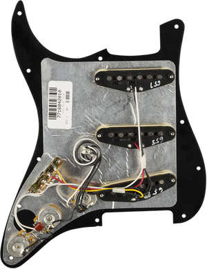 Genuine FENDER Pre-Wired TEX-MEX Loaded Strat 11-Hole Black Pickguard