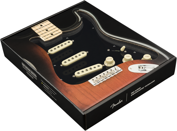 Genuine FENDER Pre-Wired TEX-MEX Loaded Strat 11-Hole Black Pickguard