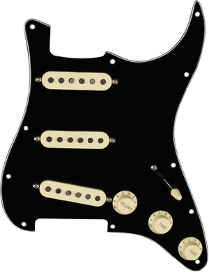 Genuine FENDER Pre-Wired TEX-MEX Loaded Strat 11-Hole Black Pickguard