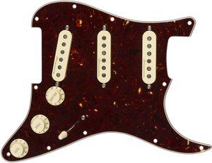 Genuine FENDER Pre-Wired VINTAGE NOISELESS Loaded Strat 11-Hole Shell Pickguard