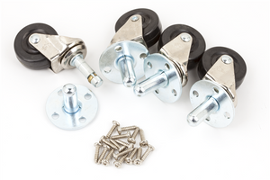 Genuine Fender Heavy Duty Pop-In Amplifier/Amp Casters/Whels (4) w/ Hardware