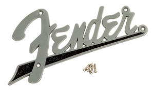 Genuine Fender Flat Amp Logo Plate for Bassman, Super-Sonic, Vibro King
