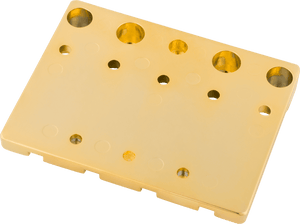 Genuine Fender HiMass 4-String Bass Bridge with Zinc Saddles, GOLD