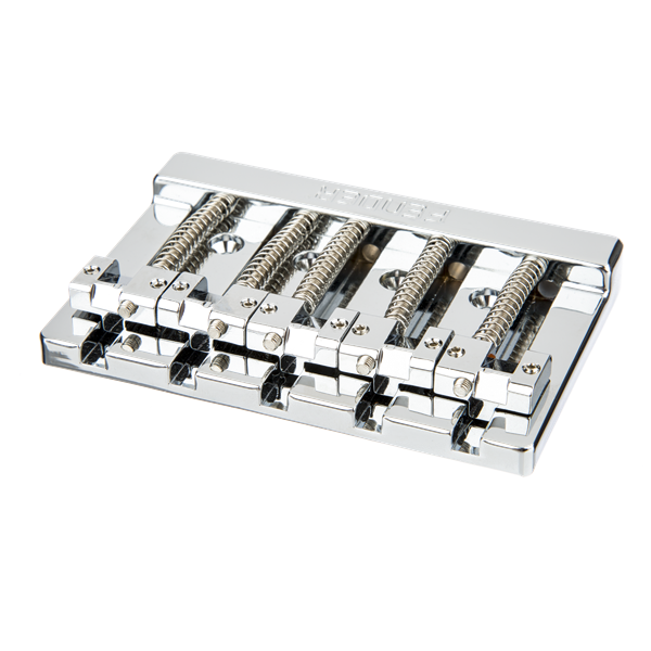 Genuine Fender HiMass 5-String Bass Wide Bridge w/ Zinc Saddles - Chrome