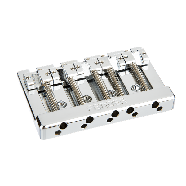 Genuine Fender HiMass 5-String Bass Wide Bridge w/ Zinc Saddles - Chrome