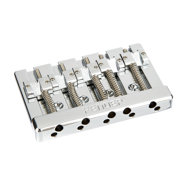 Genuine Fender HiMass 5-String Bass Narrow Bridge with Brass Saddles - CHROME