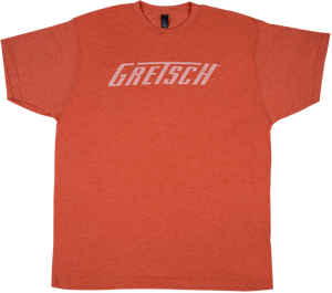 Gretsch Guitars Logo Men's T-Shirt Gift, Heather Orange, XXL (2XL)