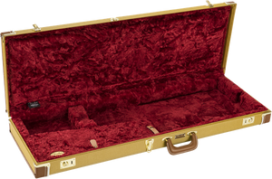 Fender Classic Series Wood Case Strat/Tele, Yellow Tweed Guitar Case