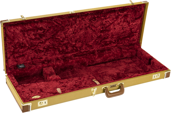 Fender Classic Series Wood Case Strat/Tele, Yellow Tweed Guitar Case
