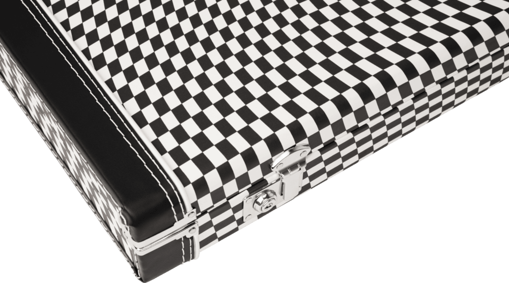 Fender Classic Series Case, Strat/Tele, Wavy Checkerboard Guitar Case