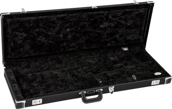 Fender Classic Series Hardshell Wood Case - LEFT-HANDED Strat/Tele, Black