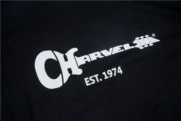 Charvel Guitar Logo Men's T-Shirt Gift, Black, S (SMALL)