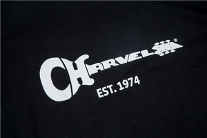Charvel Guitar Logo Men's T-Shirt Gift, Black, XXL (2XL)