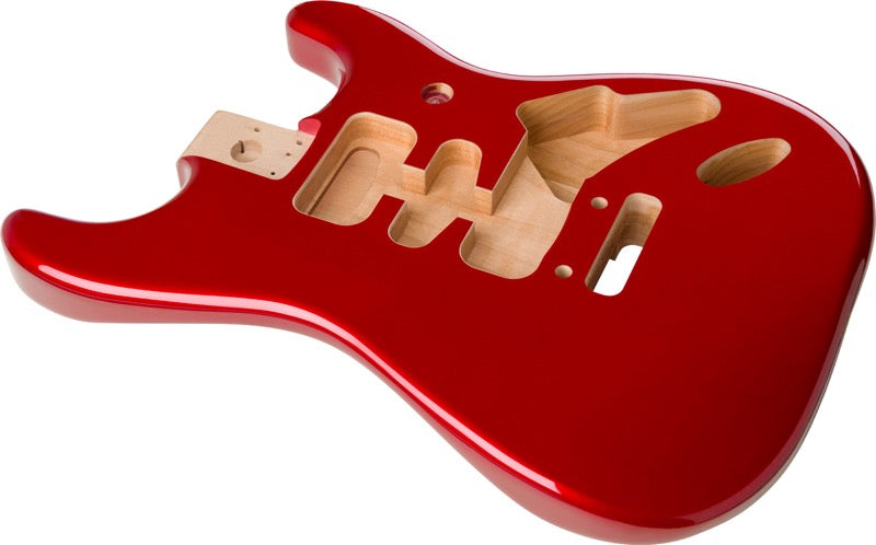 Genuine Fender Deluxe Series Stratocaster HSH Body Modern Bridge CANDY APPLE RED