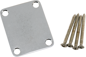 Genuine Fender ROAD WORN Chrome Strat/Tele Neck Plate with Mounting Hardware