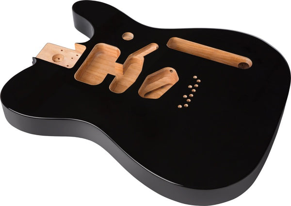 Genuine Fender Deluxe Series Telecaster/Tele SSH Body Modern Bridge, BLACK