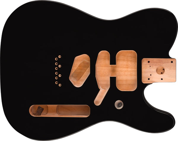 Genuine Fender Deluxe Series Telecaster/Tele SSH Body Modern Bridge, BLACK