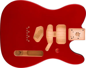 Genuine Fender Deluxe Series Telecaster SSH Body Modern Bridge, CANDY APPLE RED