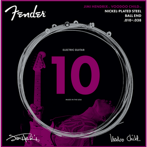 Fender Jimi Hendrix Voodoo Child BALL-END NPS Electric Guitar Strings, 10-38