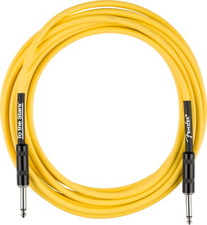 Genuine Fender Tom DeLonge 10' To The Stars Instrument/Guitar Cable, Yellow