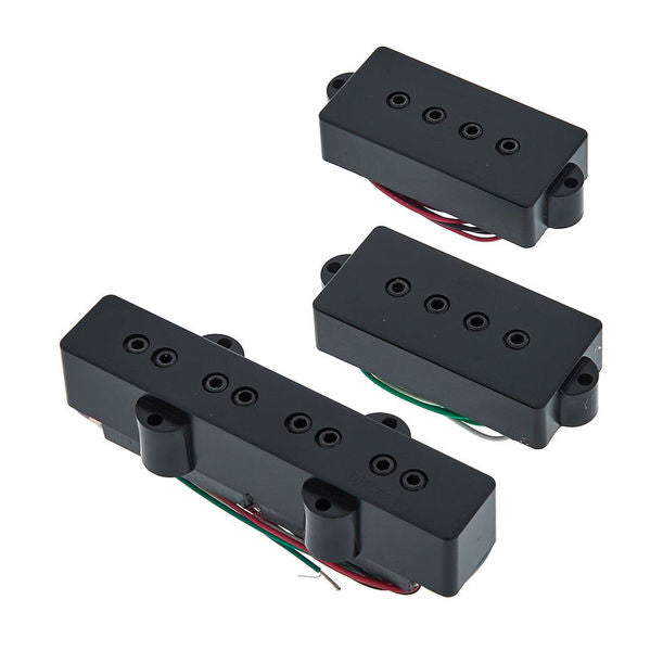 DiMarzio DP126 P+J Neck and Bridge Bass Pickups Set - BLACK