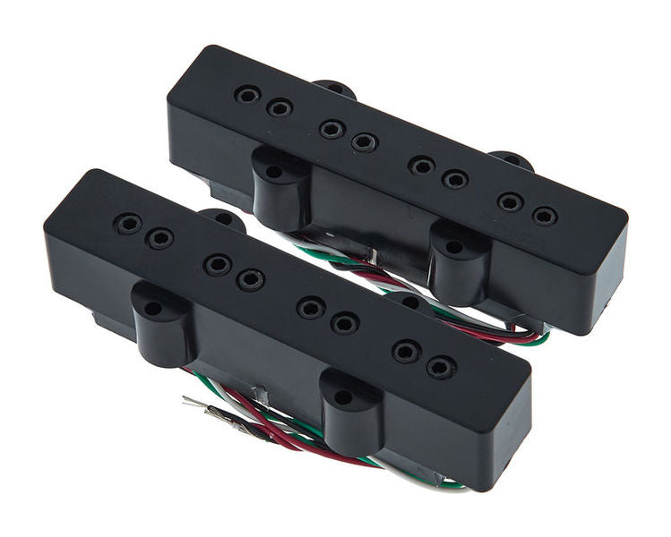 DiMarzio DP123 Model J/Jazz Bass Neck and Bridge Pickups Set - BLACK