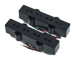 DiMarzio DP123 Model J/Jazz Bass Neck and Bridge Pickups Set - BLACK