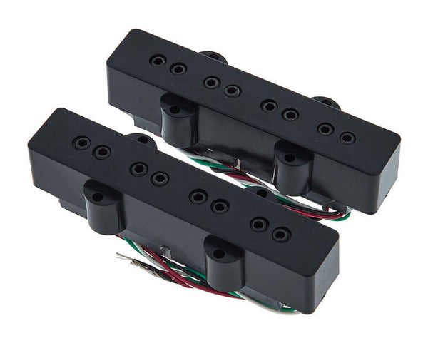 DiMarzio DP123 Model J/Jazz Bass Neck and Bridge Pickups Set - BLACK