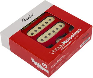 Genuine Fender Vintage Noiseless Stratocaster Guitar Pickups Set - AGED WHITE