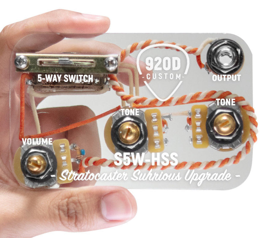 920D Custom S5W-HSS 5-Way Super Switch Wiring Harness for H/S/S S-Style Guitars