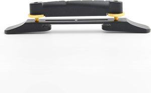 Graph Tech ResoMax Archtop Jazz Bridge - Black, Standard Profile, Gold Screws