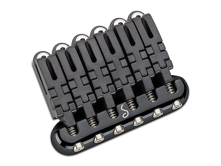 Schaller Germany Hannes 6-String Guitar Bridge - BLACK, 12010400