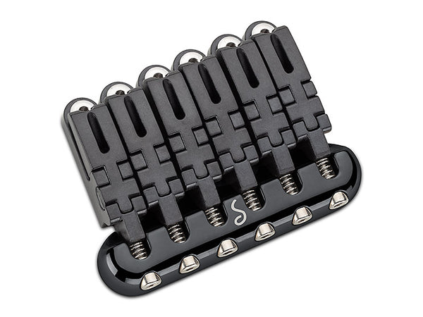 Schaller Germany Hannes 6-String Guitar Bridge - BLACK, 12010400