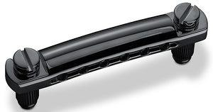 Schaller Germany Stop Tailpiece for STM/GTM Guitar Bridges - BLACK, 12050400