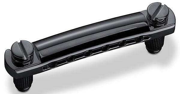 Schaller Germany Stop Tailpiece for STM/GTM Guitar Bridges - BLACK, 12050400