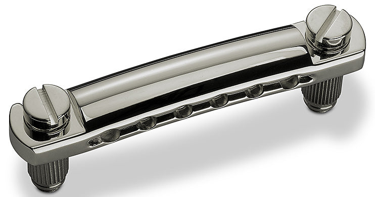 Schaller Germany Stop Tailpiece for STM/GTM Guitar Bridges - RUTHENIUM, 12050600