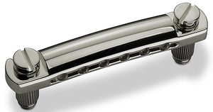 Schaller Germany Stop Tailpiece for STM/GTM Guitar Bridges - RUTHENIUM, 12050600