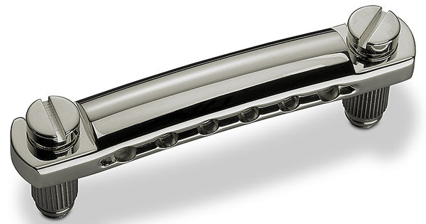 Schaller Germany Stop Tailpiece for STM/GTM Guitar Bridges - RUTHENIUM, 12050600