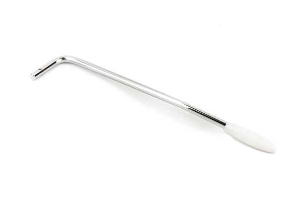 Genuine Fender Chrome Tremolo Arm Whammy Bar w/White Tip for MIJ '65 Mustang
